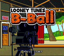 Looney Tunes B-Ball (USA) Title Screen